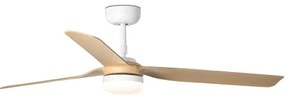 FARO 33816-20 - LED Stropný ventilátor PUNT LED/18W/230V Wi-Fi béžová/biela + DO