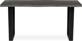 Jedálenský stôl HT-F4216 sivý dub / čierny