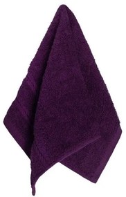 Bavlnený froté uterák EVA 30x50 cm tmavofialový