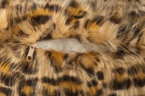 Pelech pre mačky s leopardím vzorom hrdzavo hnedá a béžová – 50*20*16 cm