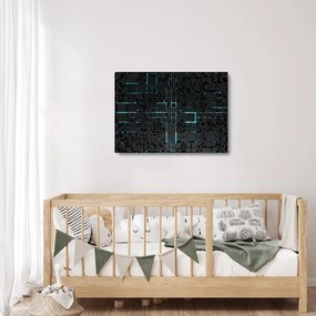 Sklenený obraz - Technologické rozhranie (70x50 cm)
