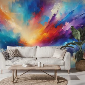 Samolepiaca tapeta dúhové abstraktné nebo