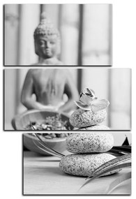 Obraz na plátne - Buddha a meditácie - obdĺžnik 7197QC (120x80 cm)