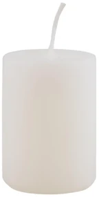 IB Laursen Biela stĺpová sviečka WHITE 6cm