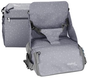 Asalvo ANYWHERE booster BAG-GO 2v1 (podsedák+taška na kočík), humus grey