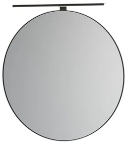 BATH DELUXE 01-080-09-02-00 - Kúpeľňové zrkadlo BORGSTED pr. 80 cm čierne