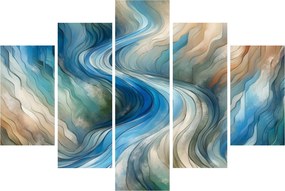 Obraz - Abstraktný prúd (150x105 cm)