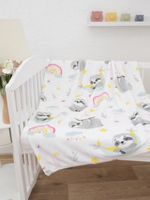 Detská deka do postieľky mikroplyš Exclusive 80 × 100 cm – Leňochod