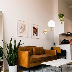 Toolight Toolight, nástenné svietidlo 1xE27, G096-1W, zlatá lesklá, OSW-09721