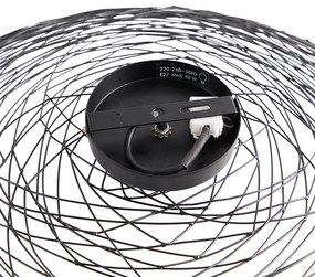 Orientálne stropné svietidlo čierne 60 cm - Glan