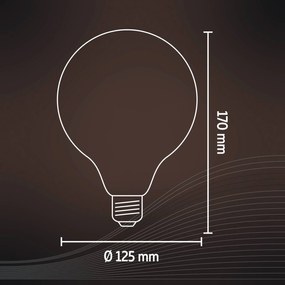 Calex Smart E27 G95 7W LED filament 1800-3000K 2ks