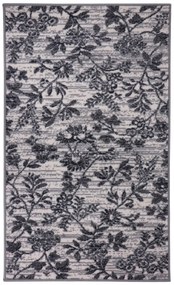 TRHÁK: Kusový koberec Flowers grey, 190x280, šedá, obývacia izba, Alfa Carpets