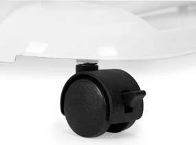 Pojazdný regál so 4 zásuvkami na kolieskach, plastový