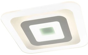 EGLO Moderné stropné LED svietidlo REDUCTA 1, 36,7 W, denná biela, 48x48cm, hranaté, biele
