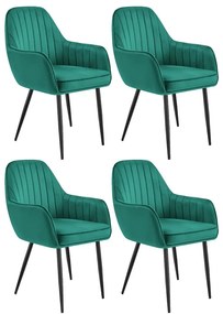 Huzaro Jedálenské stoličky Prince 6.0, sada 4 ks - zelená