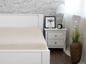 XPOSE® Froté plachta Exclusive - biela káva 90x200 cm