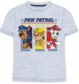 SpinMaster - Chlapčenské tričko s krátkym rukávom Tlapková patrola / Paw Patrol - šedé 128