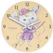 Detské nástenné hodiny Ami Myška 30 cm viacfarebné