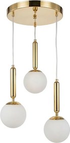 Toolight Rea, ZÁVESNÁ STROPNÁ LAMPA G179-3CP GOLD, OSW-07823