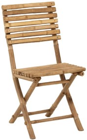 Prírodná bambusová skladacia stolička Bamboo Pliable - 54*45*85cm