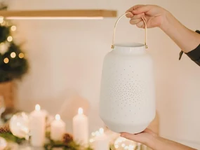 BIELA porcelánová LAMPA vel. XL (30 cm)