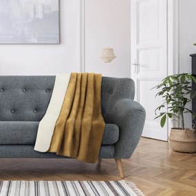 Deka AmeliaHome Virku horčicová/ecru