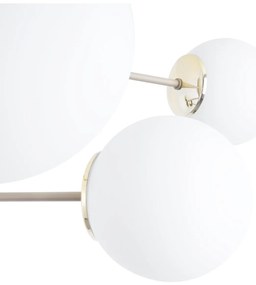 Závesné svietidlo Florence, 6x biele sklenené tienidlo, be/g