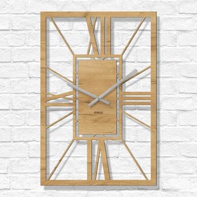DUBLEZ | Drevené rímske hodiny - Arch Deco