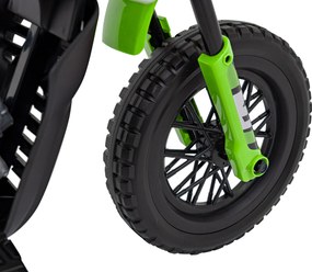 Ramiz PANTONE 361C Detská batériová motorka zelená + audio panel + pomalý štart + EVA kolesá