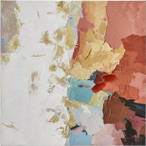 Tlačený/s ručne maľovanými prvkami obraz na plátne 80x80 cm Crown – Bizzotto