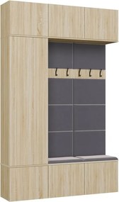 Předsíňová stěna Haga 1Sz2W 150 cm dub Sonoma