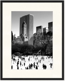 Nástenná dekorácia v ráme Ice Skating in NY