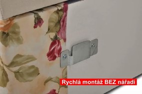 Čalúnená posteľ DALAS, 200x180, levanduľa + fialová (levanduľa 3741/104 + art14861)