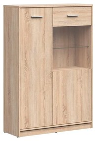 Vitrína BRW Nepo Plus 24 (dub sonoma) . Vlastná spoľahlivá doprava až k Vám domov. 1098373