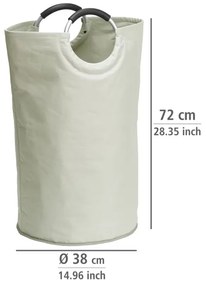 WENKO 3440001100 - Kôš na bielizeň STONE 38x72 cm béžová/strieborná/čierna