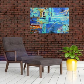 Obraz - Abstraktné olejomaľba (90x60 cm)