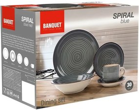 Banquet 30-dielna jedálenská súprava Spiral ​Blue
