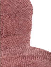 Jedálenská stolička bouclé, ružová CT-W1077 PINK2