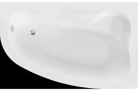Mexen Westa rohová vaňa pravá 160 x 100 cm, biela - 560116010002