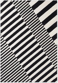 Koberec Elle Decoratio Stryve čierny / biely