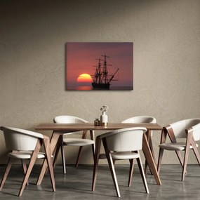 Obraz - Stredoveká loď (70x50 cm)