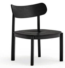 Čierne kreslo v dekore jaseňa Nara - Teulat