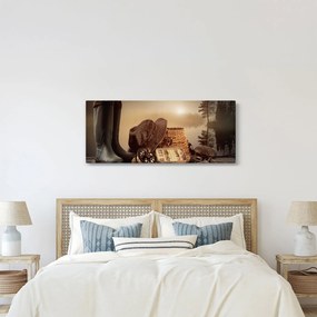 Obraz - Rybárske zátišie (120x50 cm)