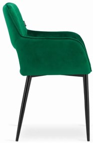 TRENDIE Zamatová stolička Lisbon zelená