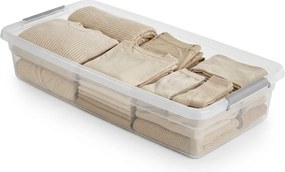 ALTOM Úložný box pod posteľ, na baliaci papier, s vekom a kolieskami - 78x39x16cm BASESTORE