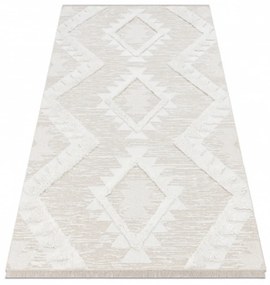 Kusový kobere Romba krémový 136x190cm