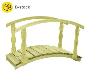 Záhradný most B kvalita 170x74x105 cm impregnovaná borovica 180175