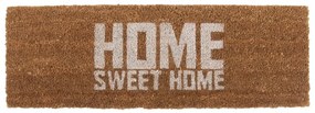 Rohožka s bielym nápisom PT LIVING Home Sweet Coir, 75 × 26 cm