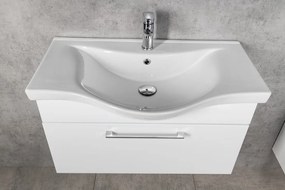 Aqualine Aqualine, AKIRA umyvadlová skrinka 74,5x42x34cm, biela, AK280