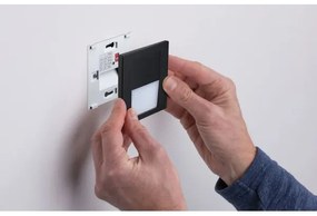 Paulmann 80004 - LED/1W Schodiskové svietidlo so senzorom TSARO 230V Lead/čierna